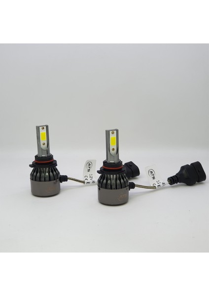 Headlıght Hb4 9006 12V 24V 48W 10800LM Far ve Sis Ampulu Şimşek Etkili LED Xenon