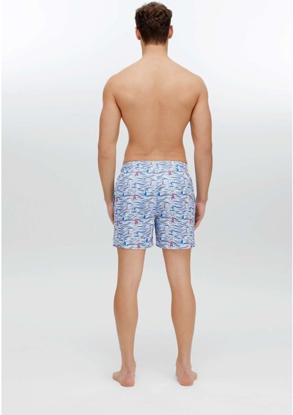 Erkek Mavi Orta Boy Deniz Şortu 22019 indirimleri