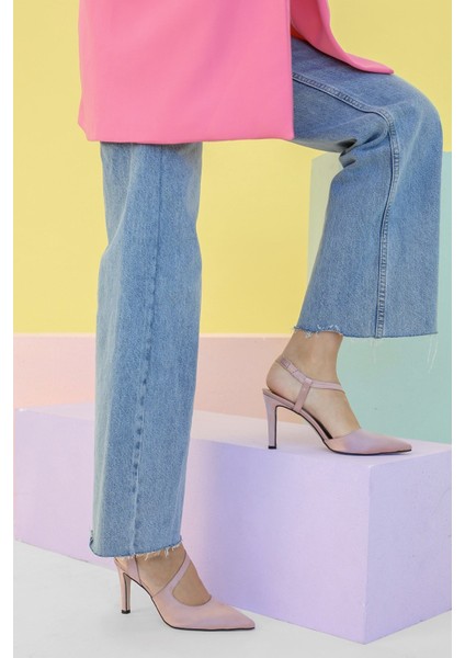 Insta Model 8 cm Topuklu Ayakabı Gul Kr.
