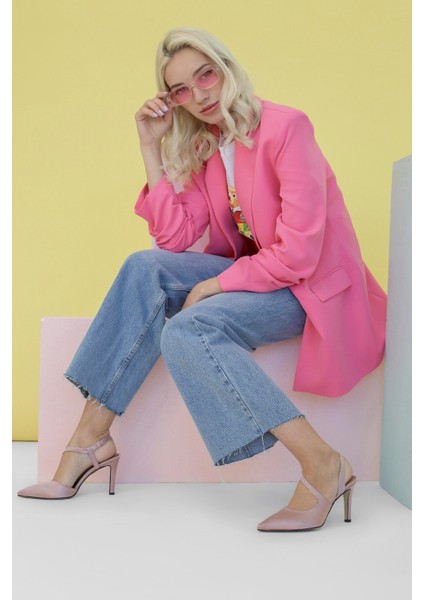 Insta Model 8 cm Topuklu Ayakabı Gul Kr.