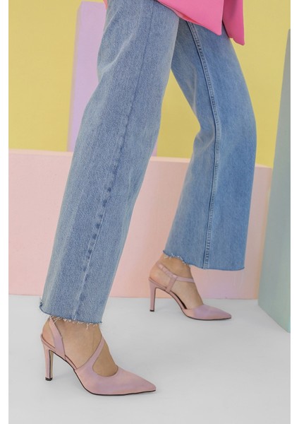 Insta Model 8 cm Topuklu Ayakabı Gul Kr.