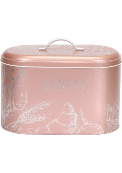 EK00206 Oval Ekmek Kutusu, 11 Lt., Bakery Rose Gold