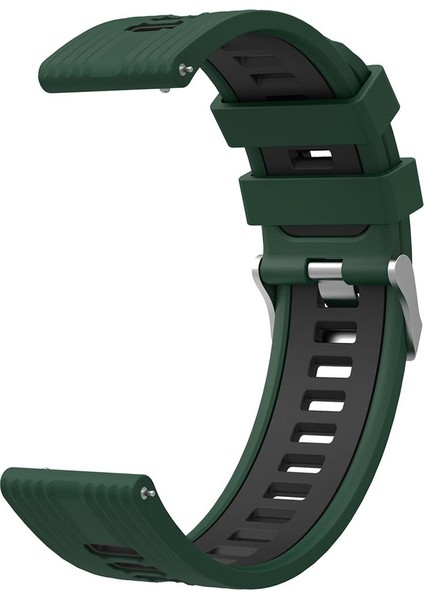 Huawei Watch Gt 2 42 mm Uyumlu Silikon Kordon Çizgili Spor Tasarım Renkli Delikli Spor Kayış fiyatları