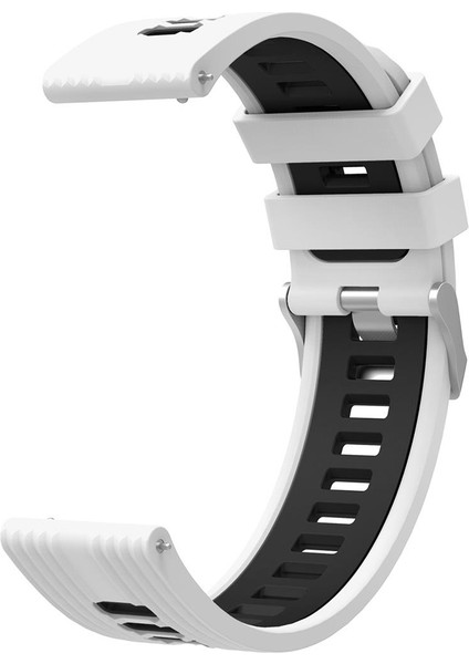 Huawei Watch Gt 3 46 mm Uyumlu Silikon Kordon Çizgili Spor Tasarım Renkli Delikli Spor Kayış fiyatları