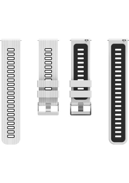 Huawei Watch Gt 3 46 mm Uyumlu Silikon Kordon Çizgili Spor Tasarım Renkli Delikli Spor Kayış modelleri