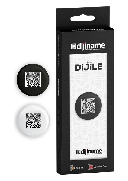 Dijital Nfc ve Qrlı Tag - Beyaz