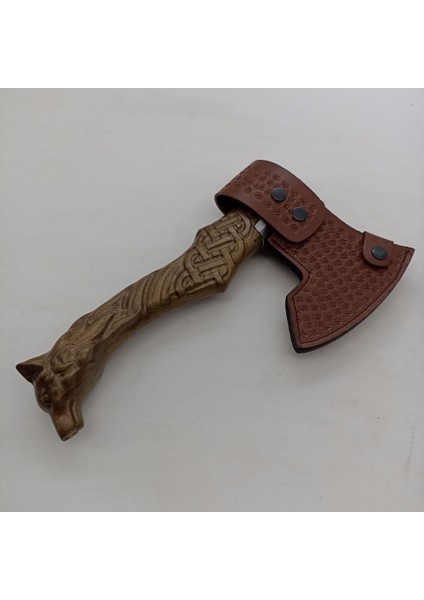 El Yapımı Kurtbaşlı Kamp Baltası - Ceviz Saplı modelleri