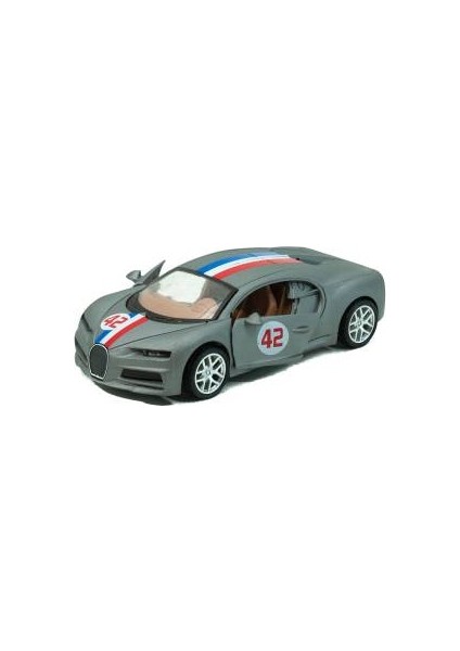 Oyuncak Metal Model Bugatti Çek Bırak Gri 12CM