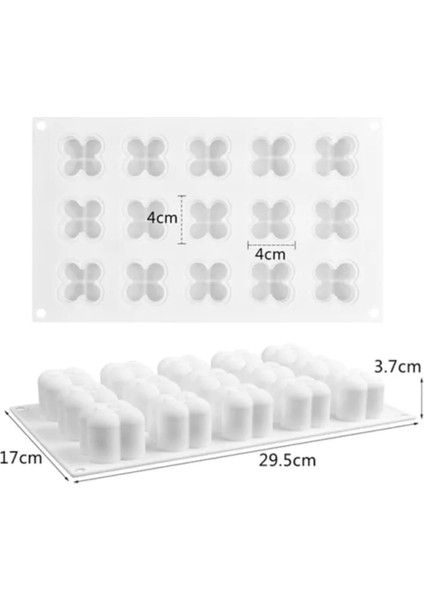 Çoklu Bubble Mum Silikon Kalıbı 15 Li Küçük Boy modelleri