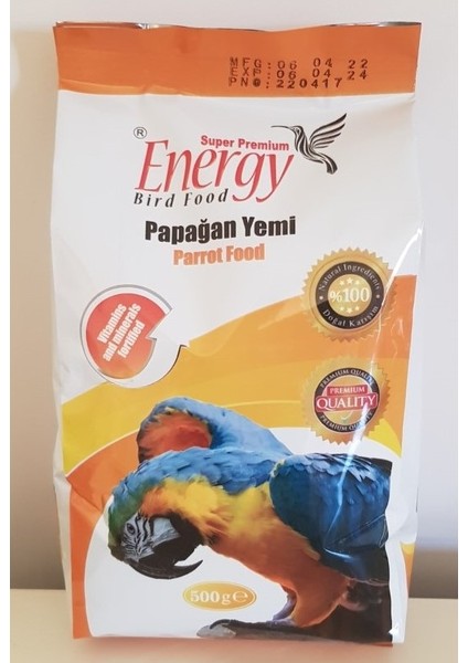 Papağan Yemi 500 gr x 12 Adet