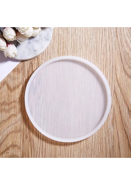 Yuvarlak Bardak Altı Reçine Epoksi Silikon Kalıp - 12,5 x 12,5 cm x 8.5 mm-Kod:1016