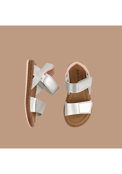 Minta Kız Çocuk Deri Sandalet Gümüş fiyatları