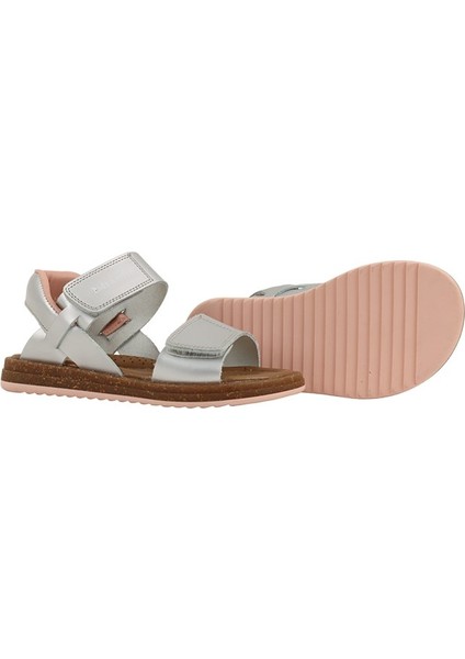 Minta Kız Çocuk Deri Sandalet Gümüş modelleri