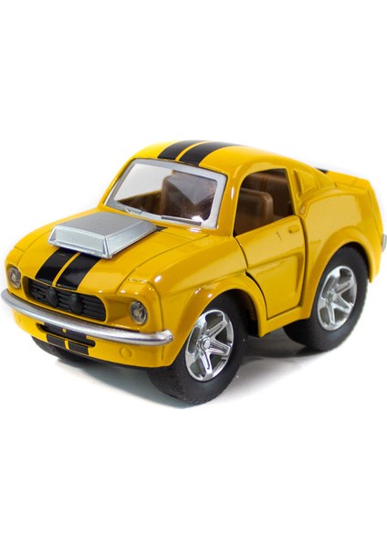 Metal Ford Mustang Mini Çek Bırak Mini Sarı 9 cm