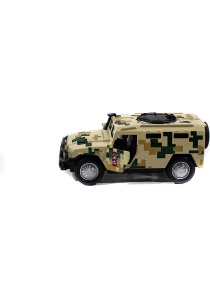 Metal Hummer Askeri Jeep Çek Bırak Kahverengi Işıklı 12 cm fiyatları