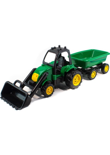 Oyuncak Traktör Kepçeli Römork Set 55 cm