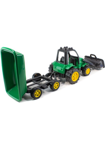 Oyuncak Traktör Kepçeli Römork Set 55 cm fırsatları