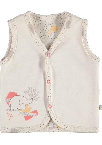 Biorganic Natural Circus Bebek Yelek 61390 Ekru Nar Çiçeği