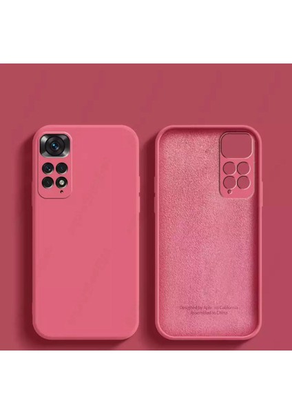 Xiaomi Redmi Note 11S Uyumlu Kılıf Kamera Lens Korumalı Içi Kadife Yumuşak Silikon Iz Bırakmaz