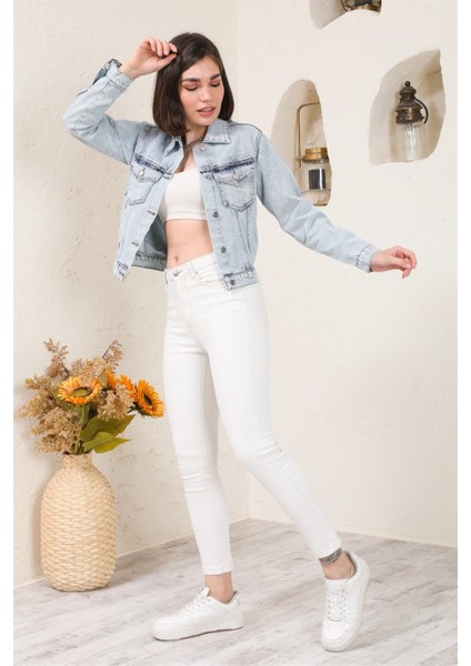 Kadın Yeni Model Kot Ceket 499126