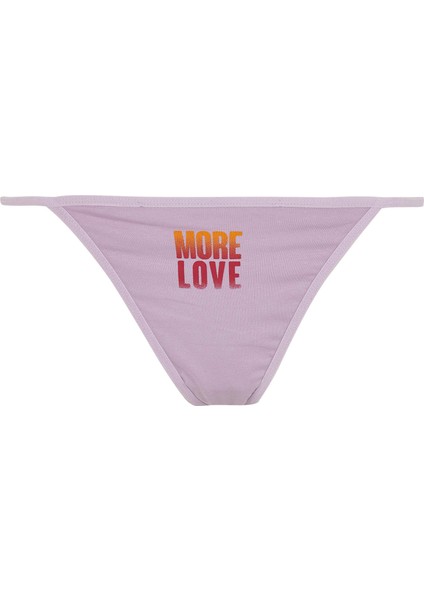 Fall in Love Baskılı String Külot X8217AZ22SM