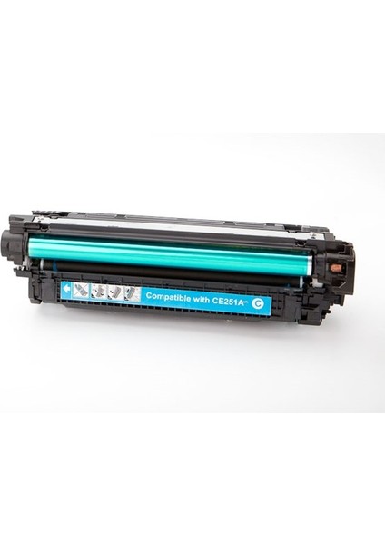 Hp CE251A, CE401A & Canon CRG-723 Cyan (7k) Mavi Muadil Toner