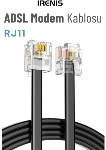 Adsl Vdsl Modem Kablosu, RJ11 Kablo, Köken Telefon Kablosu 20 Metre