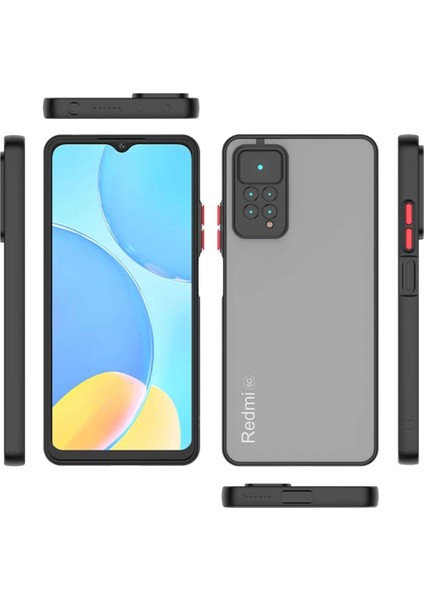 Xiaomi Redmi Note 11S Uyumlu Kılıf Kamera Lens Korumalı Ince Arkası Mat Renkli Tuşlar Lüx Case