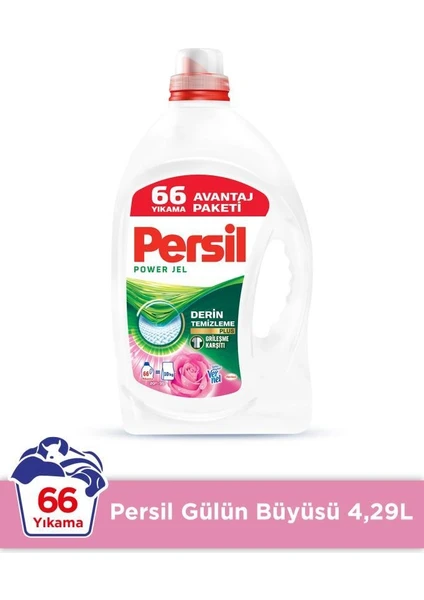 Sıvı Çamaşır Deterjanı 4290ml (66 Yıkama) Gülün Büyüsü