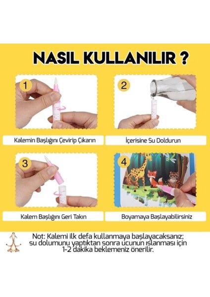 Sihirli Boyama Kitabı ve Kalemi - Magic Water Doodle Book - Dinazor Dünyası fiyatları