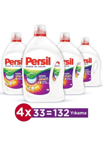 Sıvı Çamaşır Deterjanı 4 x 2145ml (132 Yıkama) Color