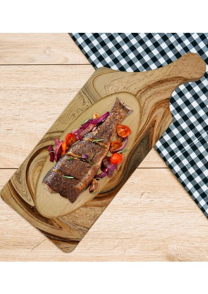 Gift Mermer Tasarımlı Dikdörtgen Şeklinde Doğal Ahşap Servis ve Sunum Tabağı Model 16 modelleri