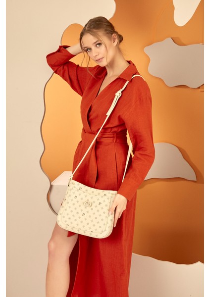 Bej Monogram Kadın Çapraz Çanta 05PO22Y1582-MN Bj