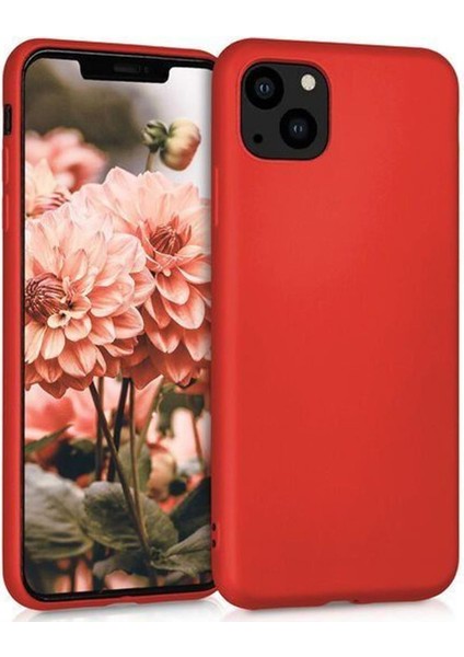 Apple iPhone 13 Premium Matte Silikon Kılıf - Kırmızı