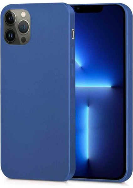 Apple iPhone 13 Pro Max Premium Matte Silikon Kılıf - Lacivert
