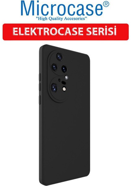 Huawei P50 Pro Elektrocase Serisi Silikon Kılıf - Siyah