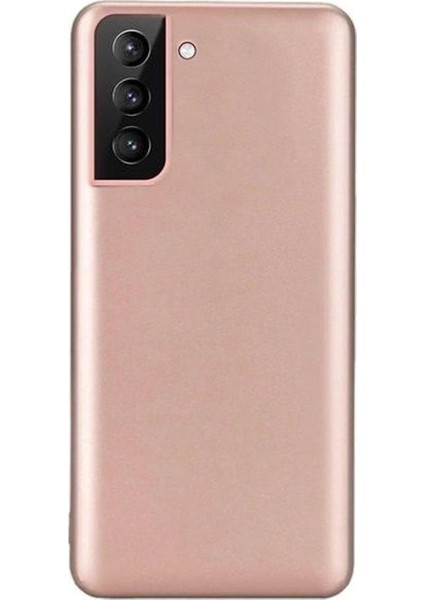 Samsung Galaxy S21 Premium Matte Silikon Kılıf - Rose Gold