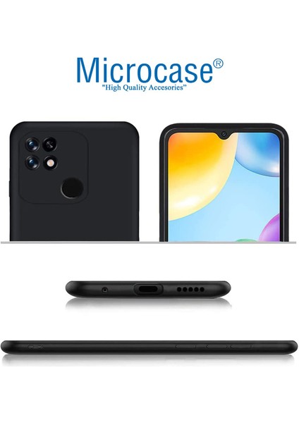 Xiaomi Redmi 10C Matte Serisi Silikon Tpu Kılıf - Siyah fırsatları