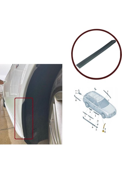 Bross BSP1016-2 Audi A4 MK4 için Ön Sağ Çamurluk Uç Çıtası 8K0853824 fiyatları