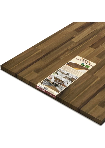 INTERBUILD REAL WOOD Akasya B/c Panel, 1880X1016X38 Mm, Kahverengi