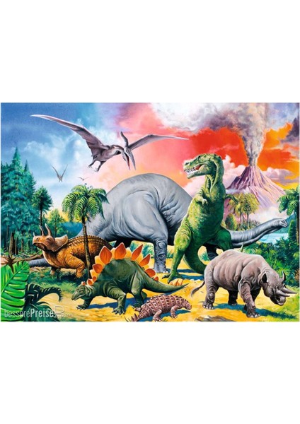 Çocuk Puzzle 100 Parça Dinozorlar 109579