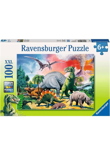 Çocuk Puzzle 100 Parça Dinozorlar 109579