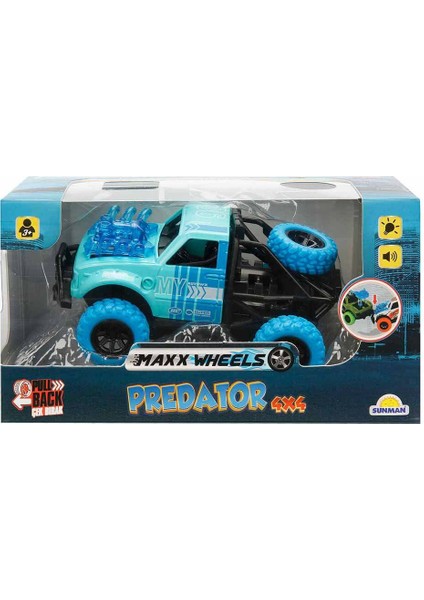 1:36 Maxx Wheels 4x4 Çarpışan Arabalar Sesli ve Işıklı - Mavi