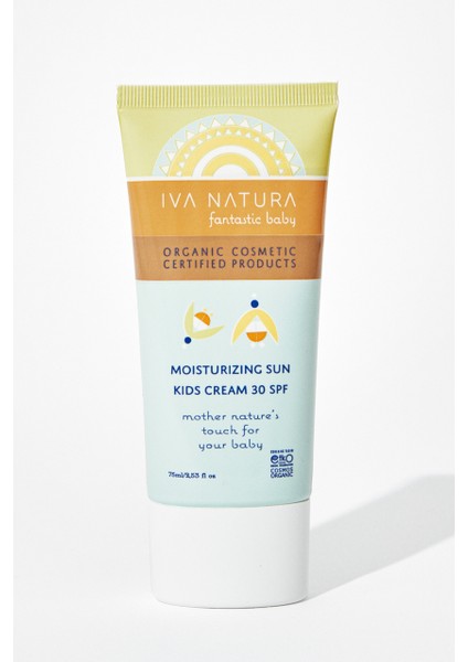 IVA NATURA Organik Nemlendirici ve Koruyucu 30 SPF Çocuk Güneş Kremi 75 ML