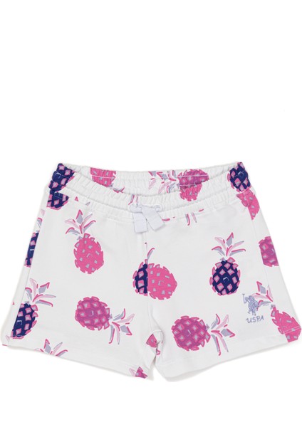 Kız Çocuk Beyaz Örme Şort 50251922-VR013