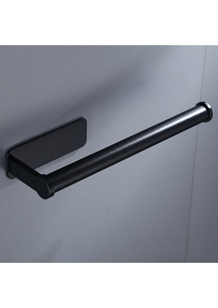 1pc Kağıt Silindir Tutucu Raf Banyo Tuvalet Doku Havlu Raf Organizasyonu Siyah (Yurt Dışından) fırsatları