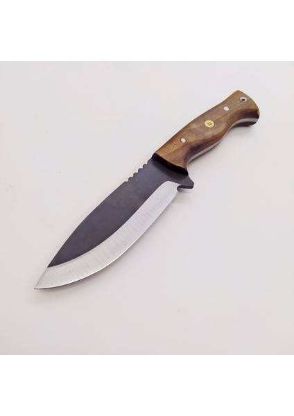 El Yapımı - Paslanmaz Çelikten -Av Bıçağı - Ceviz Kabzeli