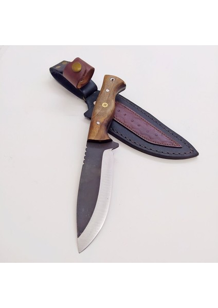 El Yapımı - Paslanmaz Çelikten -Av Bıçağı - Ceviz Kabzeli modelleri