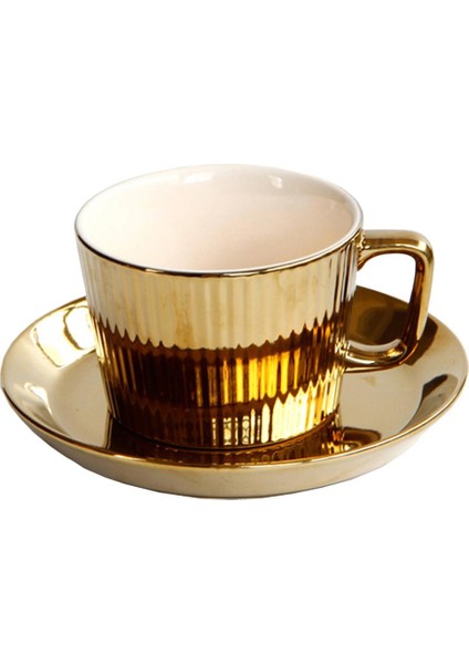 Altın Seramik Kahve Seti Beyaz (Yurt Dışından)