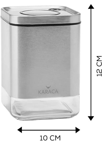 Avangart İnox Vakumlu Cam Kavanoz Saklama Kabı S indirimleri